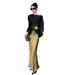 2025 Summer New Light Youthful Elegant Irregular Top Shirt Satin Mermaid Half Skirt Two-Piece Set For Women_ecoleips.com