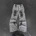 2025 New Style Heavy Duty Knitted Trousers With Zipper Design, Street Style, Niche Fashion, Distressed Finish, Unisex, Ribbed Fit, Wholesale_ecoleips.com