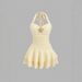 Cross-border Bestseller: Seaside Vacation Halter Neck Dress With Starfish Decoration, Pleated Waist-cinching Short_ecoleips.com