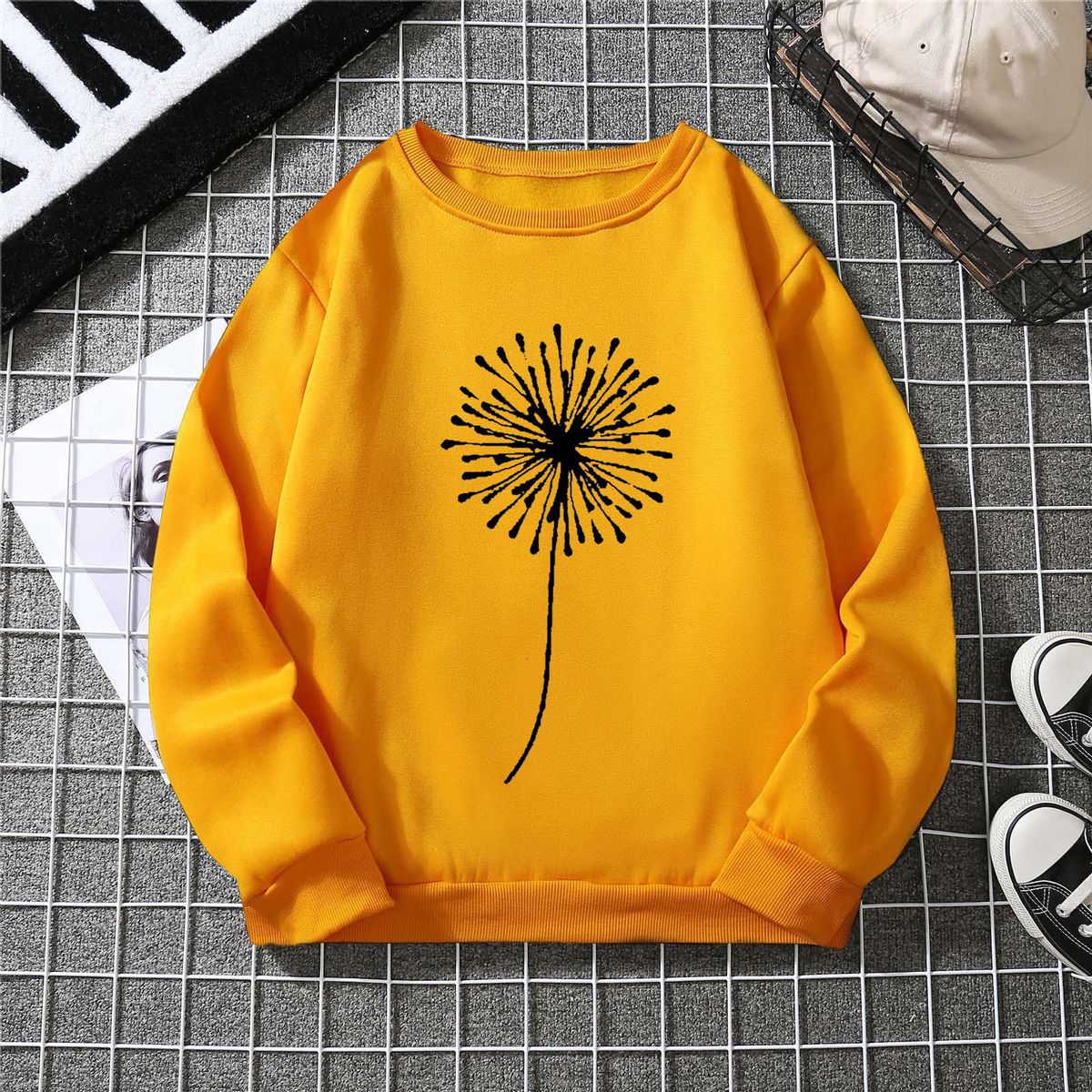 Women's Clothing women's sweatshirt autumn and winter 2024 new embossed trend long sleeved tops women's clothing_ecoleips.com
