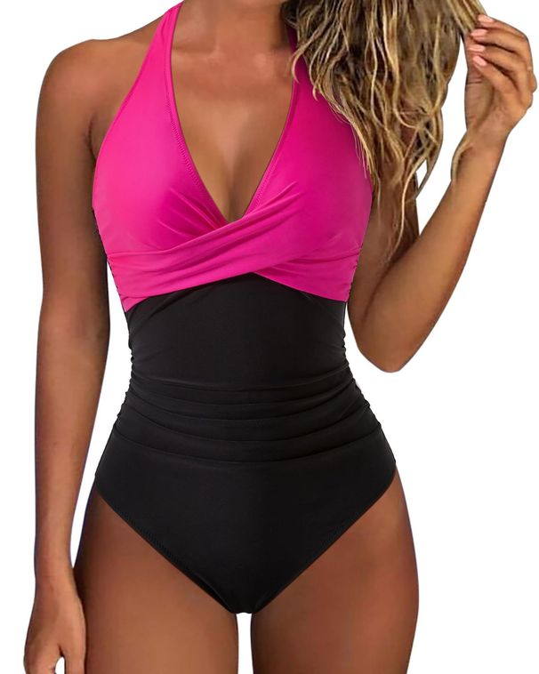 Women's Clothing New Color One Piece Swimsuit Cross Bag Multi Color Backless Lace Up Sexy Swimsuit_ecoleips.com