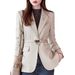 Cross-border 2026 Spring And Autumn New Women's Blazer, Professional Casual Fashion Versatile Simple Elegant Slim F_ecoleips.com