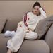 Women's Clothing Plus Size Casual Sports Suit For Women Spring And Autumn Loose Fashion Online Celebrity Long Sleeved Two Piece Suit_ecoleips.com