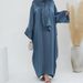 Elegant Bubble Sleeve Blouse With Flowy High-Waist Maxi Dress – Stylish & Versatile For Work & Casual_ecoleips.com
