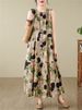 Cotton Vintage Sleeveless Polka Dot Dresses For Women 2026 Summer Casual Loose Long Dress Femme Robe Vestidos Fashion Clothing_ecoleips.com
