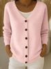 Women's Plaid Long Sleeve Cardigan Sweater – Oversized Casual Knit Pullover For Fall & Winter_ecoleips.com
