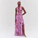 Women's Clothing Summer Sleeveless Halter Neck Floral Sexy Lotus Leaf Skirt Sweet_ecoleips.com
