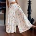 Women's Clothing Summer High-Waisted Women's Pants Floral Print Loose Fit Wide Leg Trousers Versatile Straight Leg Slimming Thin Flowy Bottoms_ecoleips.com