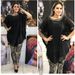 Women's Clothing Women's Suits Large Size Tops Sequined Chiffon With Inner Suspenders And Elastic Sequined Trousers_ecoleips.com