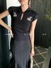 Tmall Douyin High-Quality Chinese-Style Buttoned Short-Sleeve T-Shirt For Women, Summer 2026 New Niche Slim-Fit Top_ecoleips.com