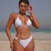 Women's Sexy Solid Color Bikini Set With Mesh Cover-Up - Stylish 3-Piece Swimwear For Beach & Pool (White/Black, S/M/L)_ecoleips.com