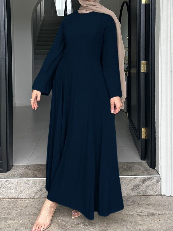 Elegant Long Sleeved Sexy round Neck Fishtail Dress Autumn New Arrival Women's Clothing European American Style_ecoleips.com