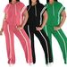Women's Trendy Two-Piece Hoodie & Jogger Set – Oversized Fit With Striped Design, Casual Athleisure Outfit_ecoleips.com