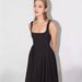 Summer Simple Sexy Solid Color Shoulder Strap Slim Midi Dress for Women European And American Style Cross Border Foreign Trade_ecoleips.com