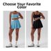 High-Waisted Color-Block Sports Fitness Skirt For Women Anti-Exposure Outdoor Running Tennis Badminton Pants Skirt_ecoleips.com
