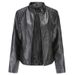 Women's Clothing Leather Jacket Women's Temperament Large Size Stand Collar PU Leather Women's Leather Jacket Women's Leather Coat_ecoleips.com