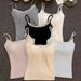 Sexy With Chest Pad Camis Tank Tops Elastic Integrated Top Lace Tops Versatile Short Camisole Women Clothes_ecoleips.com