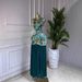 In-stock European And American Cross-border Women's Clothing 2026 New Style Elegant Tie-dye Printed Round-neck Dress_ecoleips.com