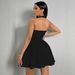 Women Sexy Halter Neck Backless A Line Short Dress Summer Party Night Out Bodycon Mini Dress For Women_ecoleips.com