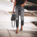 TUME European And American Foreign Trade Cross-border Exclusive Supply Ripped Non-stretch Vintage Fashion Women's_ecoleips.com