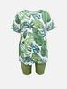 Women’s Clothing Summer New Printing Fat Woman Home Clothes Pajamas Short Sleeved Fashion Casual Women's Suit_ecoleips.com