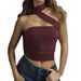 Women's Clothing Y2K Sexy Style Strapless Vest Top Women's Clothing Fashion Spring Summer Scarf Included For Formal & Casual For Women_ecoleips.com