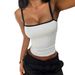 Y2K Strappy Cami Top – Sexy Yoga Bralette For Women With Adjustable Spaghetti Straps_ecoleips.com