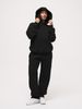 Autumn And Winter Casual Sweater Suit Long Sleeved Pocket Pullover Hooded Top Elastic Waist_ecoleips.com