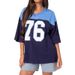 Women's Clothing Digital Jersey Loose Y2k Hip Hop Retro Round Neck Short Sleeved Printed Top Trend_ecoleips.com