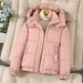 Women's Short Down Jacket 2025 New Korean Style Hooded Thickened Coat For Petite Women Winter Cotton Outerwear Trendy_ecoleips.com