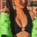 Factory Direct Sale, In-stock, Cross-border Foreign Trade, 2025 Summer New Model, Waist-exposed V-neck With Chest Ring,_ecoleips.com