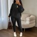 Best-selling Fashion Casual Knit Pants Sets On In Europe And America, Foreign Trade Women's Woolen Suits_ecoleips.com