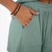 Women's V-Neck Short Sleeve Top & Shorts Lounge Set, Casual Summer Two Piece Outfit_ecoleips.com