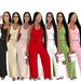 Women's Halter Neck High-Waisted Wide-Leg Pants Set Casual Summer Two-Piece Outfit with Pockets_ecoleips.com