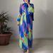 Elegant Muslim Women's Maxi Dress With Belt – Floral Print, Pleated Skirt, High Neck, Long Sleeves – Modest Office & Party Wear (S-XXL)_ecoleips.com