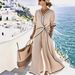 Women's Clothing Women's Solid Color Short Sleeved Jumpsuit Autumn Versatile Simple Style For Formal & Casual For Women_ecoleips.com