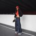 Cross-Border European American Women's Clothing INS Hot-Selling Denim Jacket And Flared Cuffed Pants Set_ecoleips.com