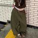 Women's Clothing Retro Washed Denim Jeans Loose Boyfriend Style Floor Length Pants Spring Autumn Fashion Solid Color England Style_ecoleips.com
