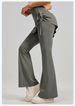 K New Pleated Flared Skirt Pants Fake Two-piece Slightly Flared Yoga Pants With High Waist And Hip Lifting_ecoleips.com