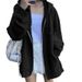 Hoodie 2025 Early Spring New Style Autumn Winter Niche Design With Hood, High-End Feel, Fleece-Lined And Thickened_ecoleips.com