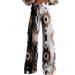 Women's 3D Digital Printed Faux Denim Wide Leg Pants Flared Slim Fit Versatile Factory Direct Sales Bottoms_ecoleips.com