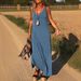 2025 Summer New Cross-Border Trade Independent Station Women's Sexy Trendy V-Neck Strap Dress_ecoleips.com