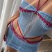 Women's Clothing Contrast Color Halter Neck Bandage Tube Top Knitted Sexy Hip Wrapped Skirt Knitted Suit_ecoleips.com