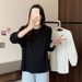 real-shot Three-quarter T-shirt For Women, New Autumn Style, Plus-size, Loose, Stylish, Versatile_ecoleips.com