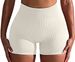 Women's Clothing High Waist Abdomen Lifting Hip Tight Seamless Yoga Clothes Running Sports Fitness Breathable Three Quarter Shorts_ecoleips.com
