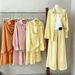 Women's Stylish Relaxed Two Piece Set Shirt Wide Leg Pants Outfit Of The Year Old Fashioned Vintage Casual Comfortable Size S M L XL Black White Pink_ecoleips.com