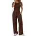 2026 Summer New European American TK Women's Fashion Casual Two-Piece Y2K Set With Round Neck Short Sleeve And_ecoleips.com