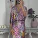 Women's Top With Short Sleeves And Pencil Skirt Set European American Style Print Design_ecoleips.com