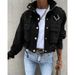 Women's Clothing autumn and winter new motorcycle jacket coat short tops _ecoleips.com
