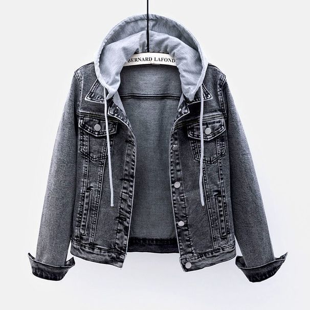 Women's Clothing Women's Slimming Denim Jacket Korean Fashion Autumn Season Versatile Short And Long Sleeve Trendy Top_ecoleips.com